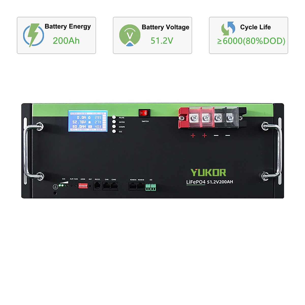 IMP‑CT48200 Series Rack‑Mounted Lithium Battery 10KWH