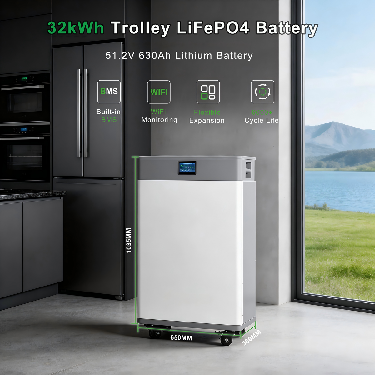 IMP‑TL48630 Series Wheeled Lithium Battery 32.25KWH