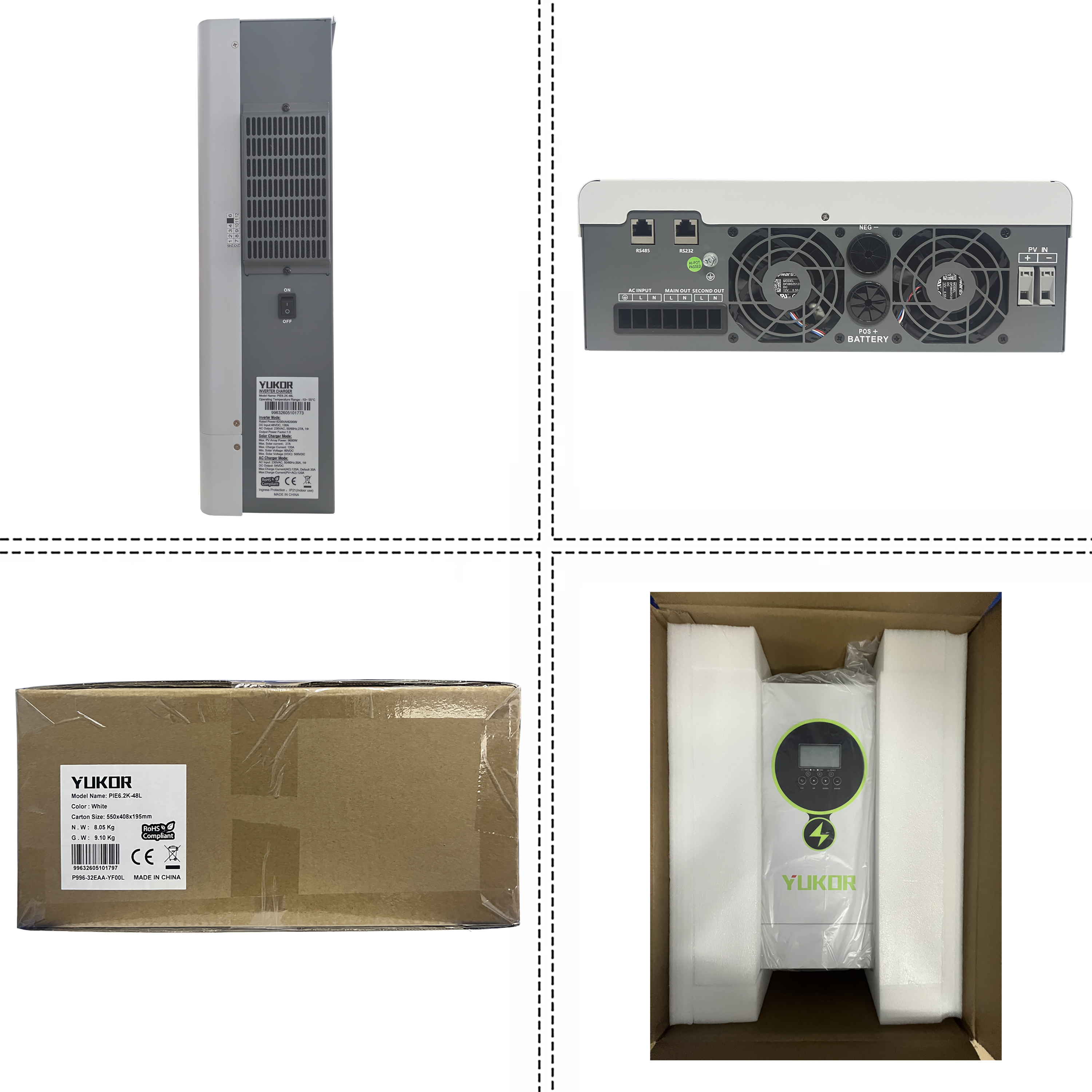 PIE Series Solar Inverter 3.5KW/4.2KW/6.2KW/11KW
