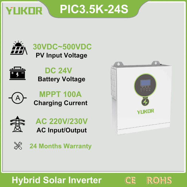 PIC3.5K-24S Hybrid Solar Inverter